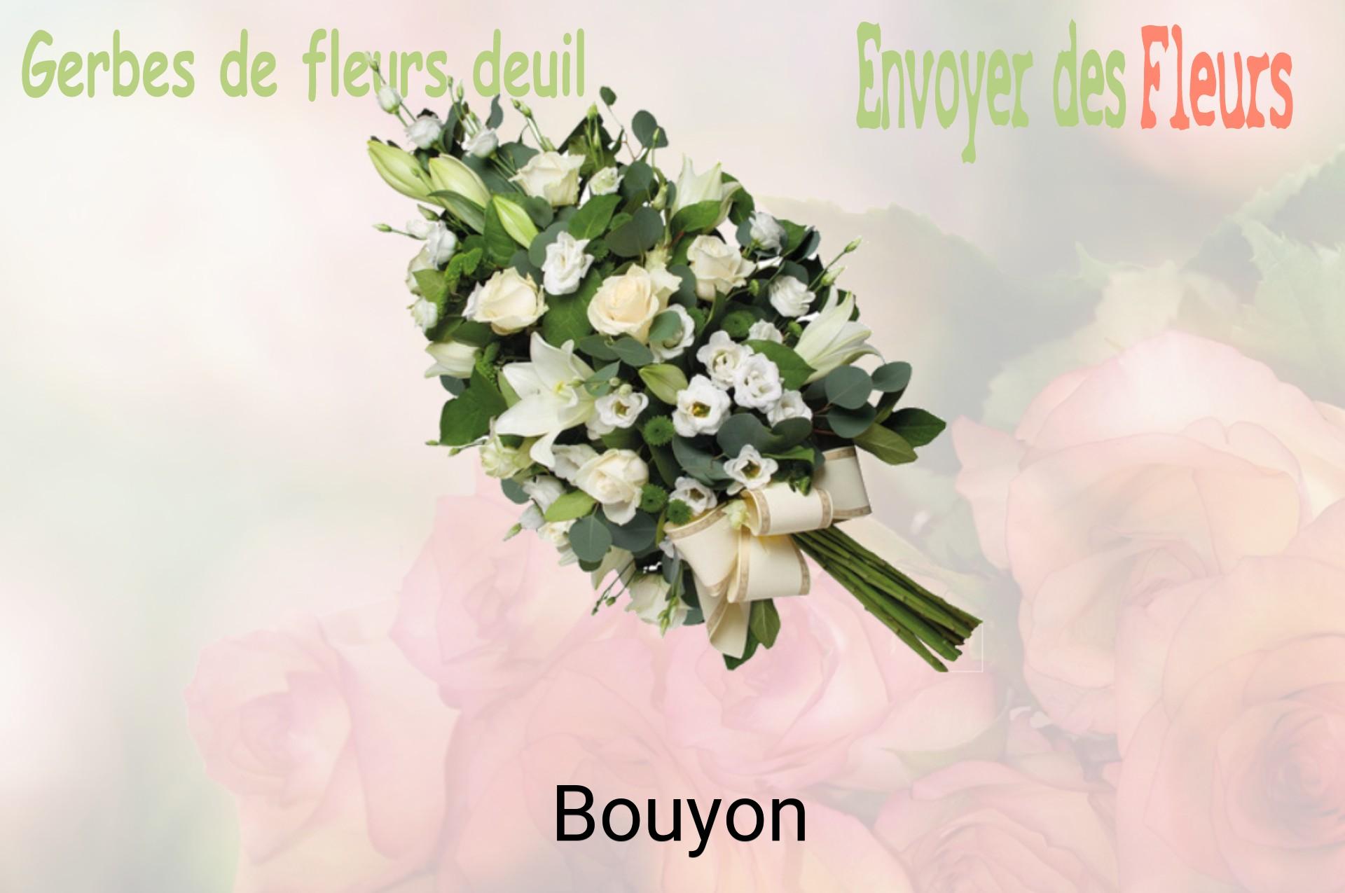 Gerbe de fleurs de deuil livrée à Bouyon
